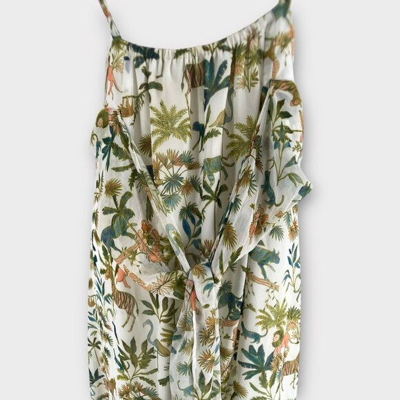 Pietro Brunelli Tropical Safari Jungle Floral Maternity Maxi Dress M - Picture 3 of 13